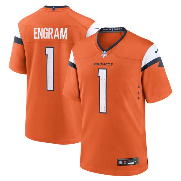 Evan Engram Denver Broncos Nike Team Game Jersey - Orange - Image 7