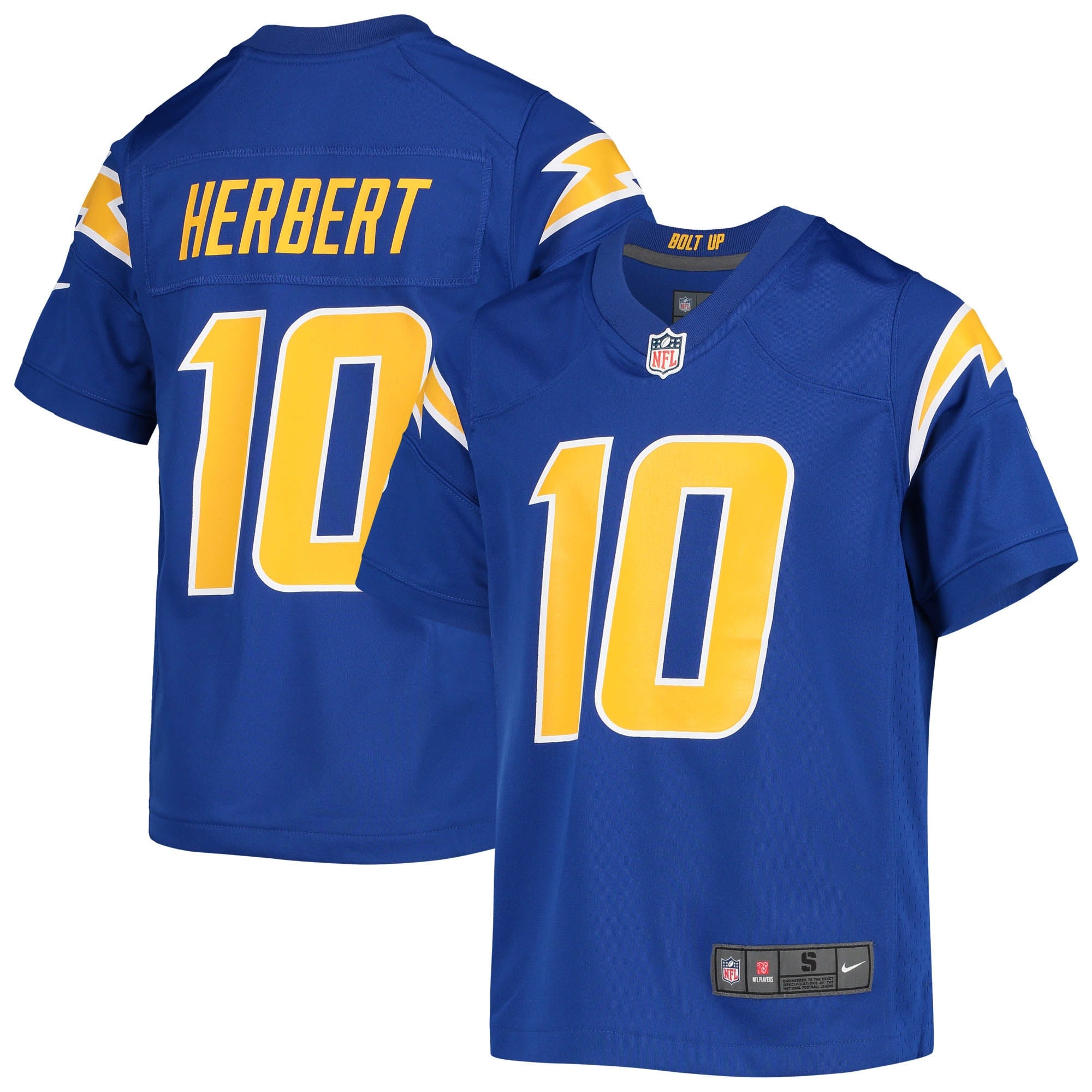 Justin Herbert Los Angeles Chargers Nike Youth Game Jersey - Navy/Powder Blue/Royal/White - Image 4