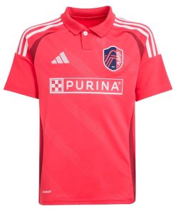 Alternative view of St. Louis City SC adidas Youth 2025 Forever CITY Red Replica Custom Jersey - Red