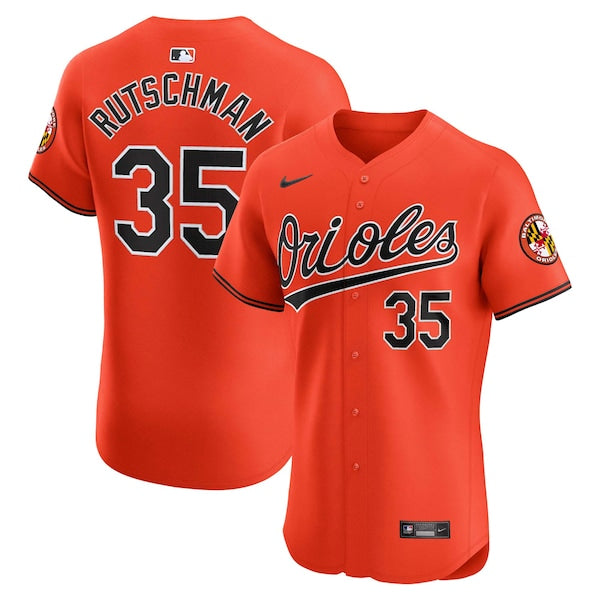 Adley Rutschman Baltimore Orioles Nike Alternate Elite Player Jersey - Orange - Image 2