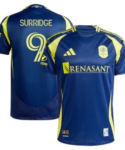 Sam Surridge Nashville SC adidas 2025 The Heart Of Nashville Kit Authentic Player Jersey - Navy