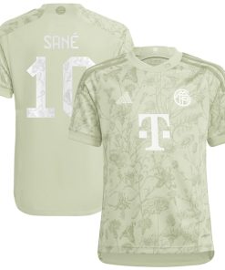Leroy San¨¦ Bayern Munich adidas Youth 2023/24 Oktoberfest Replica Player Jersey - Green/White