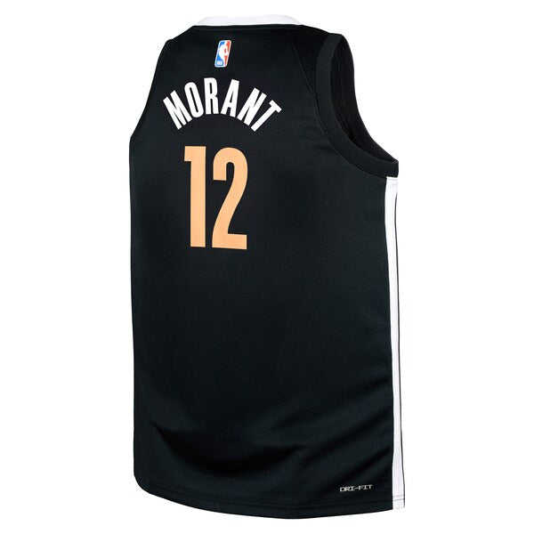 Ja Morant Memphis Grizzlies Nike Youth Swingman Replica Jersey - City Edition - Black - Image 3