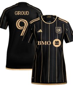 Olivier Giroud LAFC adidas Women's 2024 Primary Replica Player Jersey - Black