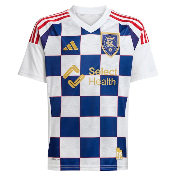 Real Salt Lake adidas 2025 Grid City Replica Jersey - White - Image 2