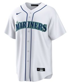 Alternative view of Andres Munoz Seattle Mariners Nike Home Replica Jersey - White