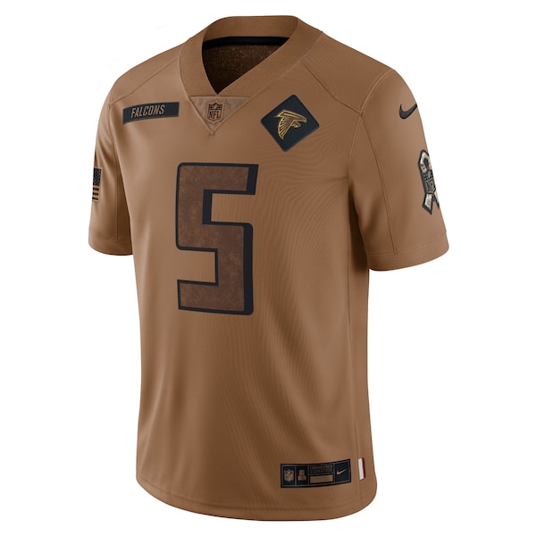 Drake London Atlanta Falcons Nike 2023 Salute To Service Limited Jersey - Brown - Image 2