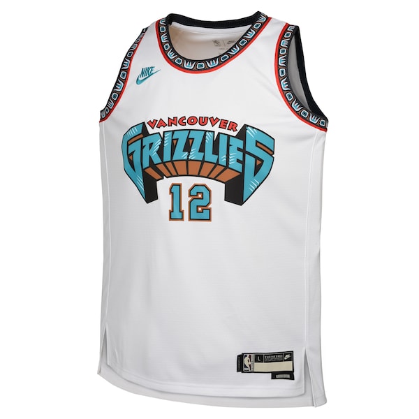 Ja Morant Memphis Grizzlies Nike Youth 2024/25 Swingman Jersey - White - Classic Edition - Image 2