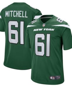 Max Mitchell New York Jets Nike Game Player Jersey - Gotham Green