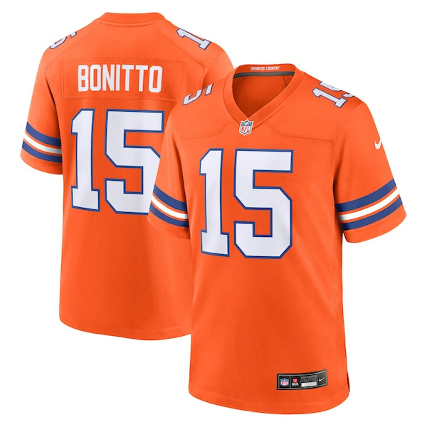 Nik Bonitto Denver Broncos Nike Alternate 2 Mile High Collection 1977 Throwback Game Jersey - Orange