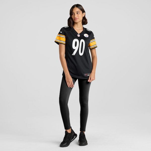 T.J. Watt Pittsburgh Steelers Nike Women's Game Jersey - Black - Image 4