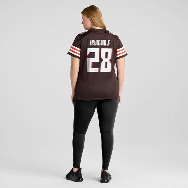 Carlos Washington Jr. Atlanta Falcons Nike Women's Team Game Jersey - Black - Image 7