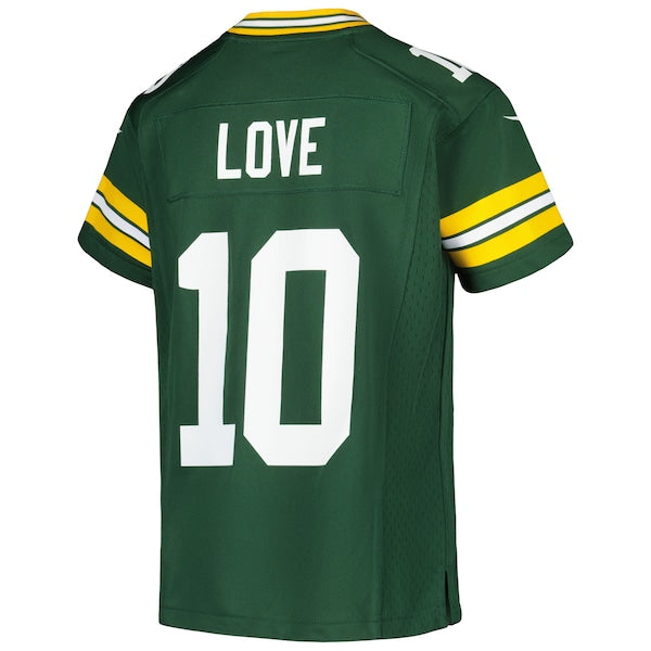 Jordan Love Green Bay Packers Nike Youth Game Jersey - Green - Image 3