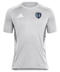 Alternative view of Sporting Kansas City adidas 2025 Training Jersey - Silver
