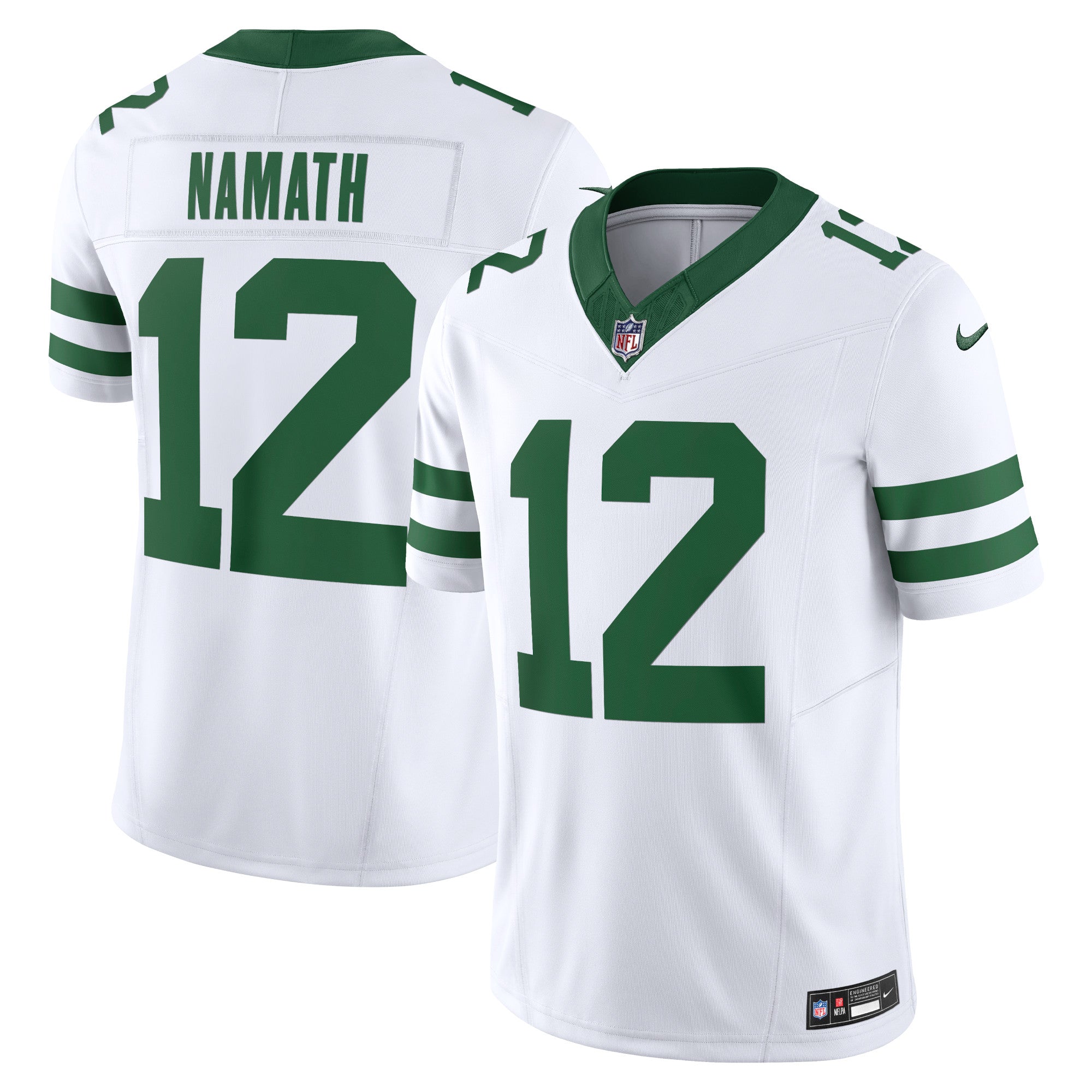 Joe Namath New York Jets Nike Alternate Vapor F.U.S.E. Limited Jersey - Legacy Black/White - Image 6