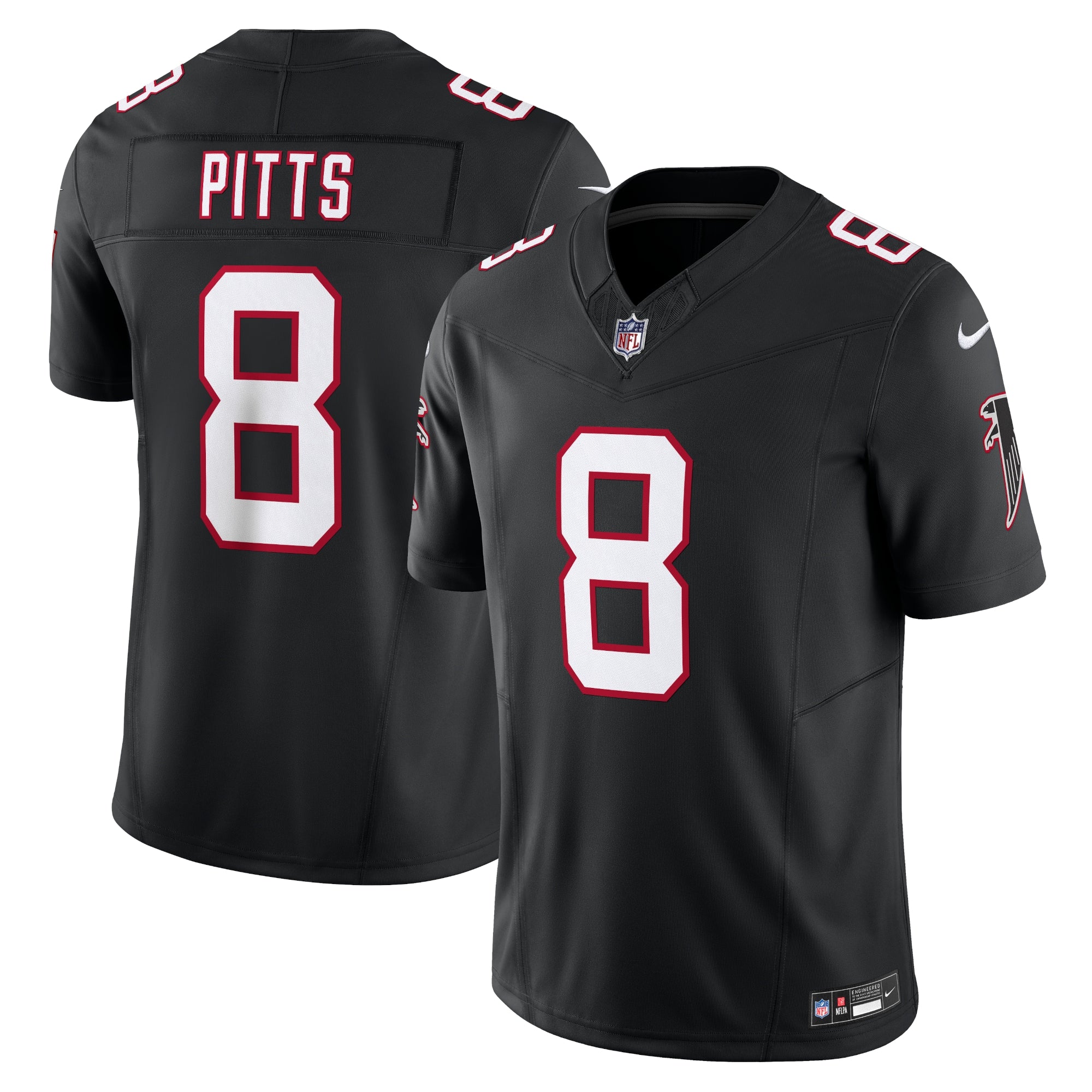 Kyle Pitts Atlanta Falcons Nike Vapor F.U.S.E. Limited Jersey - Red/Black/White - Image 5