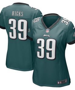 Eli Ricks Philadelphia Eagles Nike Women's Team Game Jersey - Midnight Green