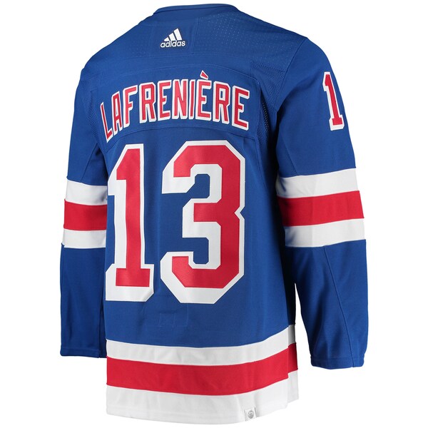 Alexis Lafreniere New York Rangers adidas Home Primegreen Authentic Player Jersey - Blue - Image 3