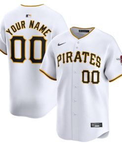 Pittsburgh Pirates Nike Home Limited Custom Jersey - White
