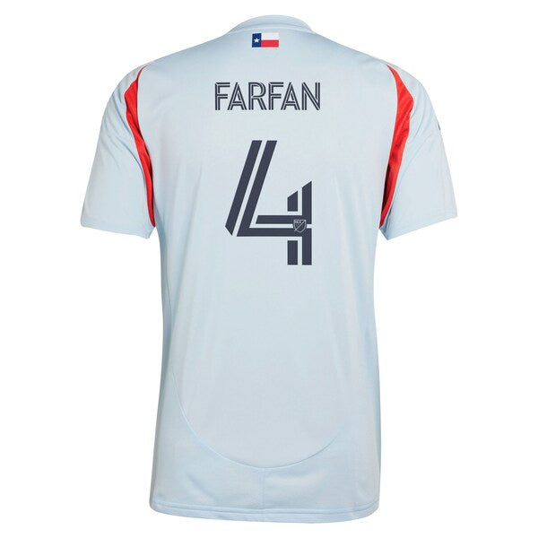 Marco Farfan FC Dallas adidas 2025 The Inferno Kit Replica Player Jersey - Light Blue - Image 3