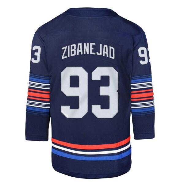 Mika Zibanejad New York Rangers Youth Alternate Premier Player Jersey - Navy - Image 3