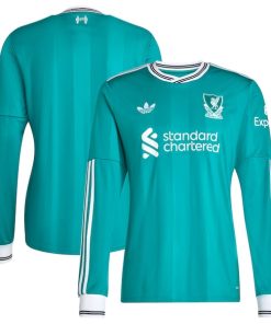 Liverpool adidas 2025/26 Third Replica Long Sleeve Jersey - Green