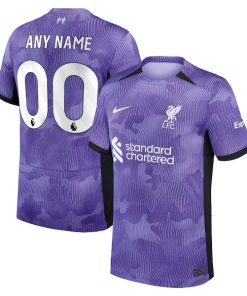 Liverpool Nike 2023/24 Third Stadium Replica Custom Jersey - Purple