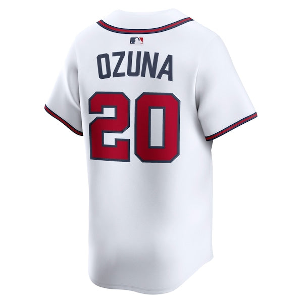 Marcell Ozuna Atlanta Braves Nike Home Limited Player Jersey - White - Image 3