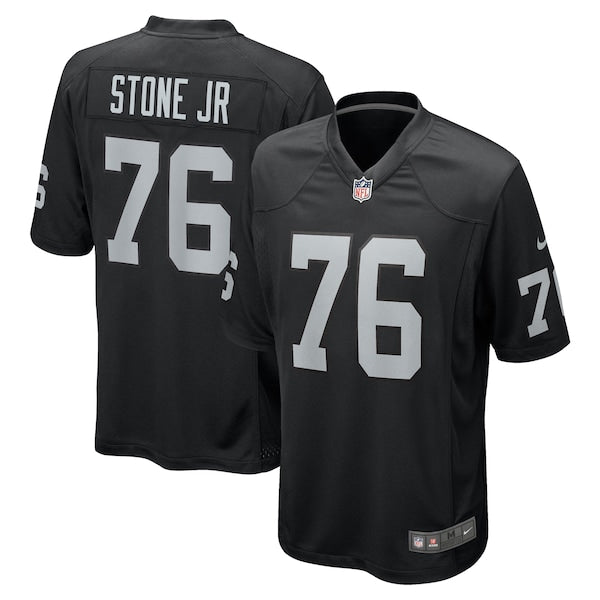 Ron Stone Jr. Las Vegas Raiders Nike Team Game Jersey - Black - Image 2