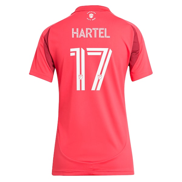 Marcel Hartel St. Louis City SC adidas Women's 2025 Forever CITY Red Replica Player Jersey - Red - Image 3