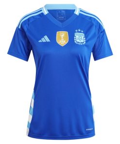 Alternative view of Argentina National Team adidas Women's 2024 Away Replica Jersey - Blue