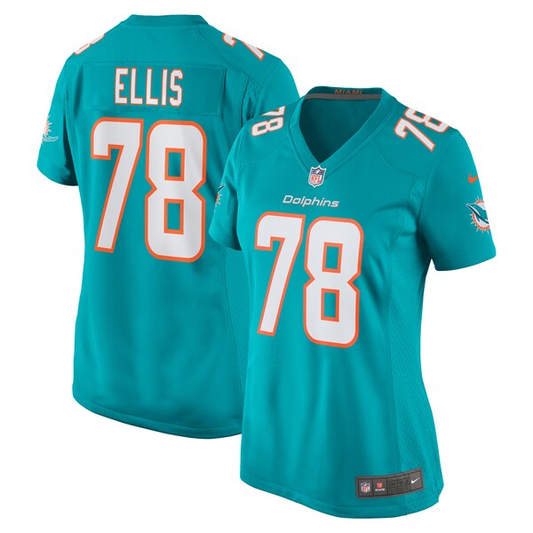 Justin Ellis Miami Dolphins Nike Women's Game Jersey - Aqua
