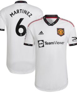 Lisandro Mart¨ªnez Manchester United adidas 2022/23 Away Authentic Player Jersey - White