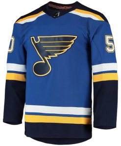 Alternative view of Jordan Binnington St. Louis Blues adidas Home Authentic Player Jersey - Blue