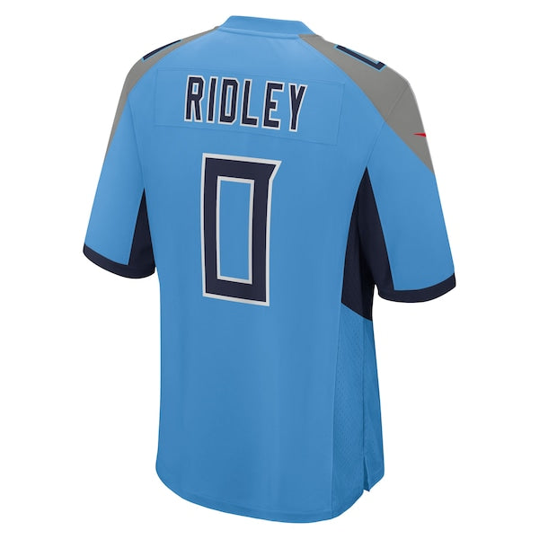 Calvin Ridley Tennessee Titans Nike Team Game Jersey - Light Blue/Navy - Image 4