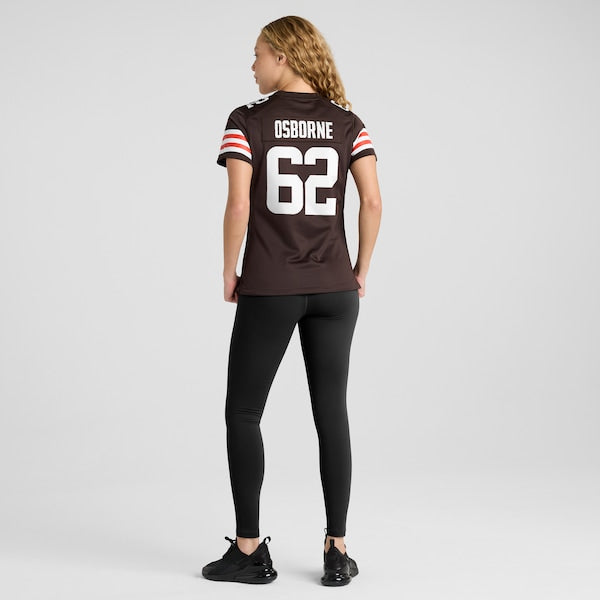 Justin Osborne Cleveland Browns Nike Women's Team Game Jersey - Brown - Image 6