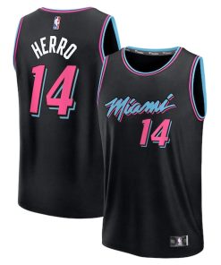 Tyler Herro Miami Heat  Youth 2025/26 City Edition Fast Break Jersey - Black