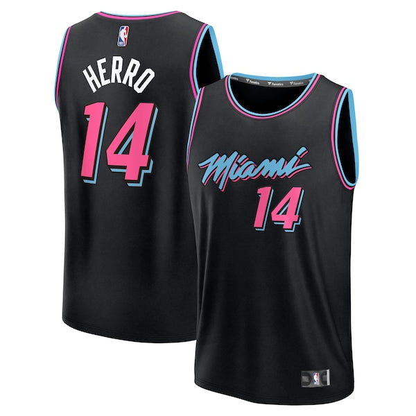 Tyler Herro Miami Heat Youth 2025/26 City Edition Fast Break Jersey - Black