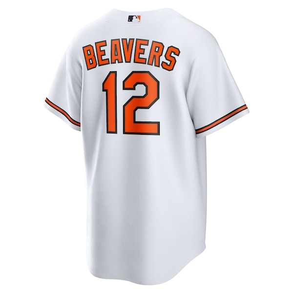 Dylan Beavers Baltimore Orioles Nike Home Replica Jersey - White - Image 3
