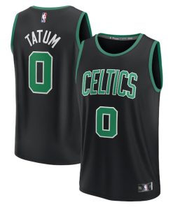 Jayson Tatum Boston Celtics  Fast Break Replica Player Jersey - Statement Edition - Black