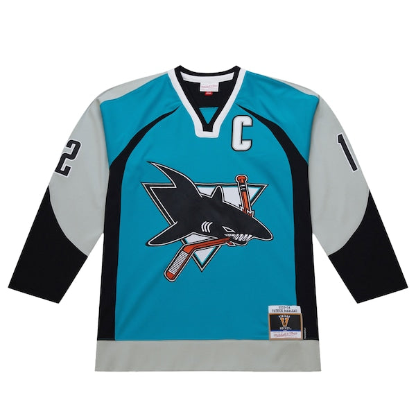 Patrick Marleau San Jose Sharks 2003-04 Power Play Jersey - Teal - Image 2