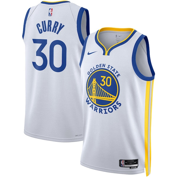 Stephen Curry Golden State Warriors Nike Unisex Swingman Jersey - Association Edition - White/Royal - Image 2