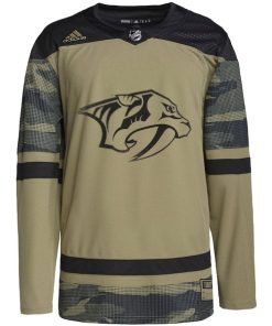 Alternative view of Nashville Predators adidas Military Appreciation Team Authentic Practice Jersey - Camo