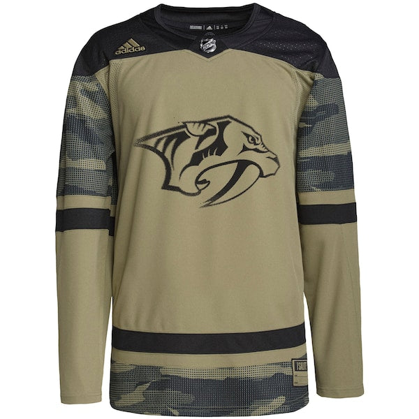Nashville Predators adidas Military Appreciation Team Authentic Practice Jersey - Camo - Image 2