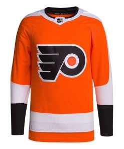 Alternative view of Philadelphia Flyers adidas Men's Home Primegreen Authentic Blank Jersey - Orange