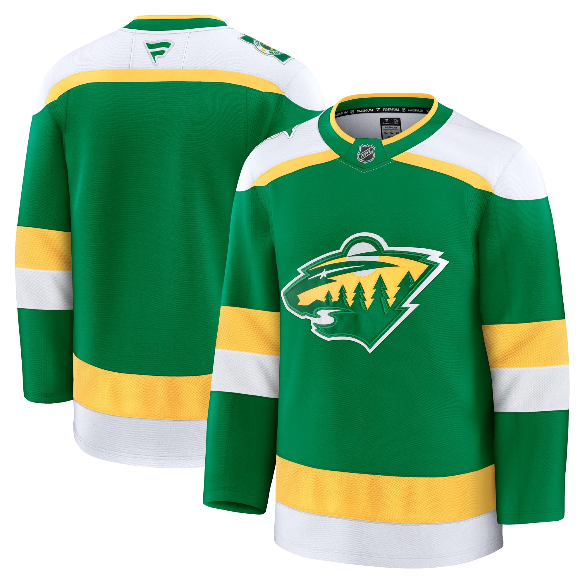 Minnesota Wild 25th Anniversary Premium Jersey - White/Green - Image 4