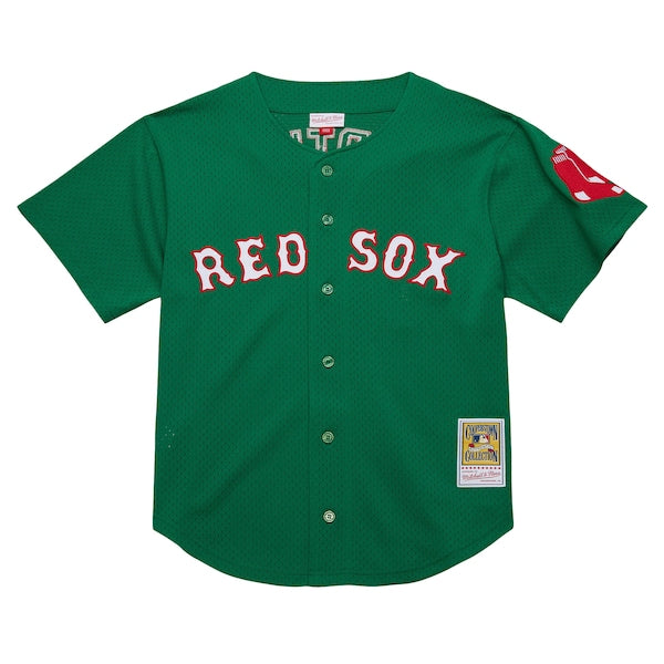 David Ortiz Boston Red Sox Cooperstown Collection Mesh Batting Practice Jersey - Kelly Green - Image 2