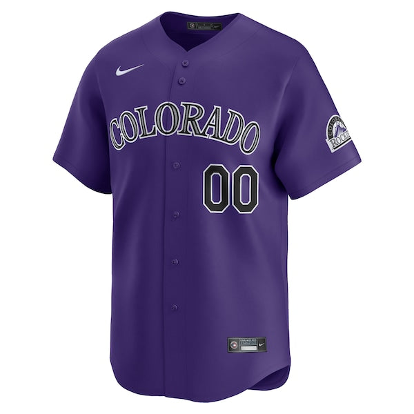 Colorado Rockies Nike Alternate Limited Custom Jersey?ยจC Purple - Image 2