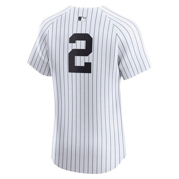 Derek Jeter New York Yankees Nike Home Elite Player Jersey - White - Image 3