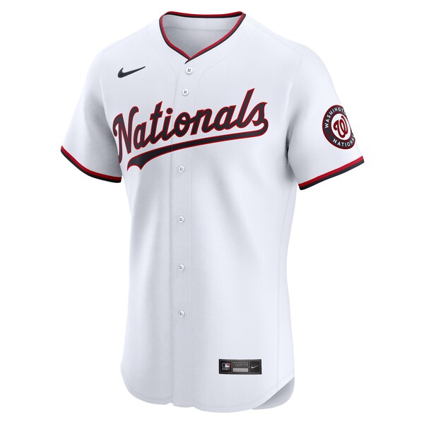 Washington Nationals Nike Home Elite Pick-A-Player Retired Roster Jersey - White - Image 2